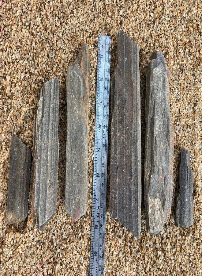 RUKDA Iwagumi Aquascaping Rocks - Natural Gneiss Stones for Aquarium, pH Neutral, Safe for Fish & Shrimp, Mountain Cliff Style - Image 2
